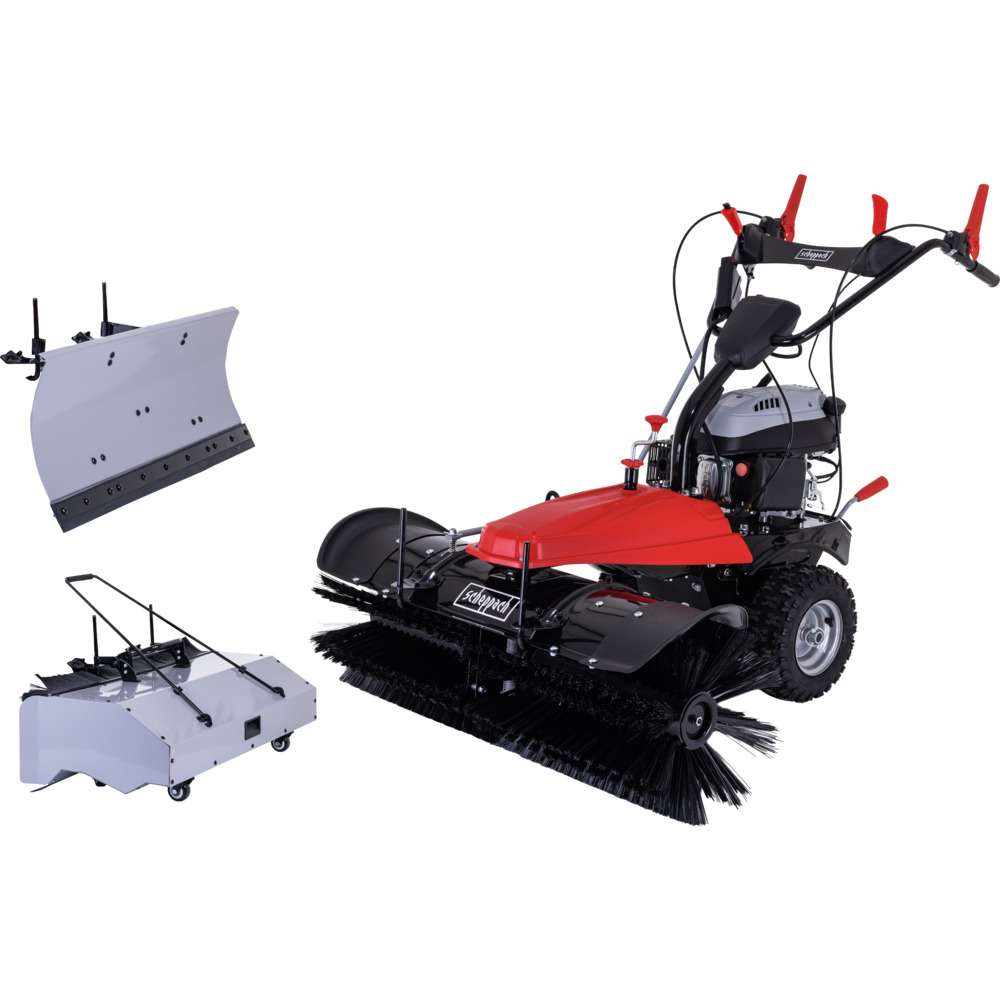 Scheppach Benzin-Kehrmaschine SC2200PE mit Sammelbehälter und Schneeschild image number 0