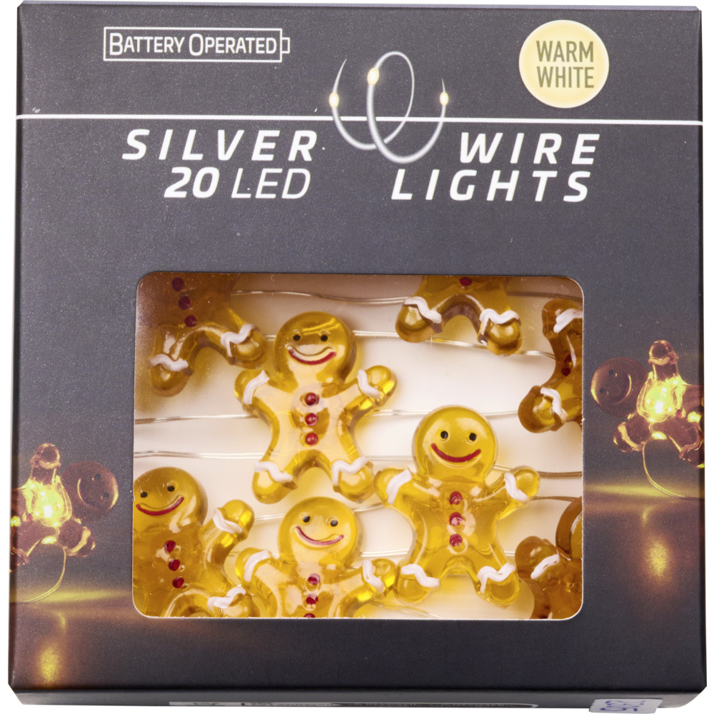 LED-Lichterkette Silberdraht 20 LEDs Designauswahl image number 3