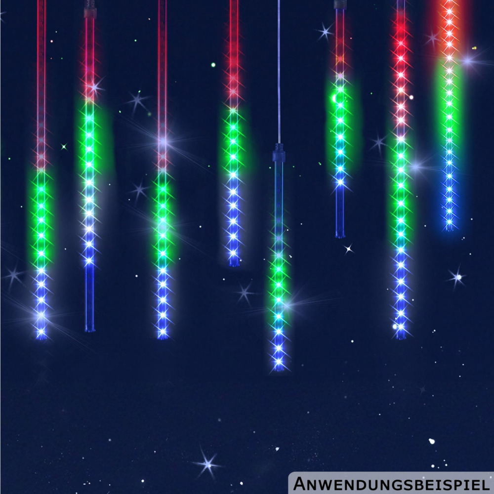 monzana® LED-Lichterkette Diamantenregen bunt image number 3
