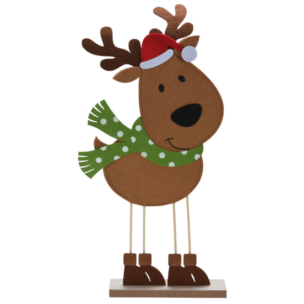 Filzfigur Rentier 55 cm in verschiedenen Designs mit Fu&szlig;st&auml;nder image number 2