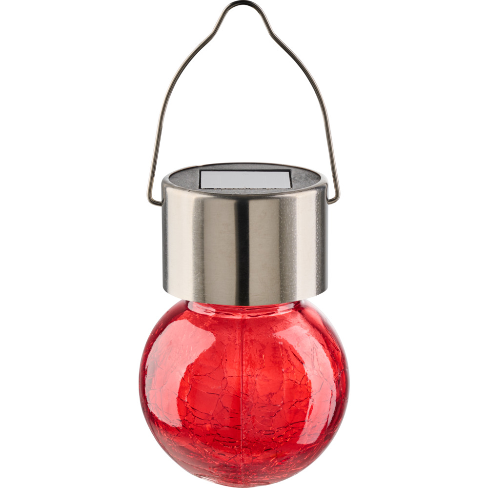 Solar LED-Kugelleuchte aufh&auml;ngbar aus Crushglas image number 4