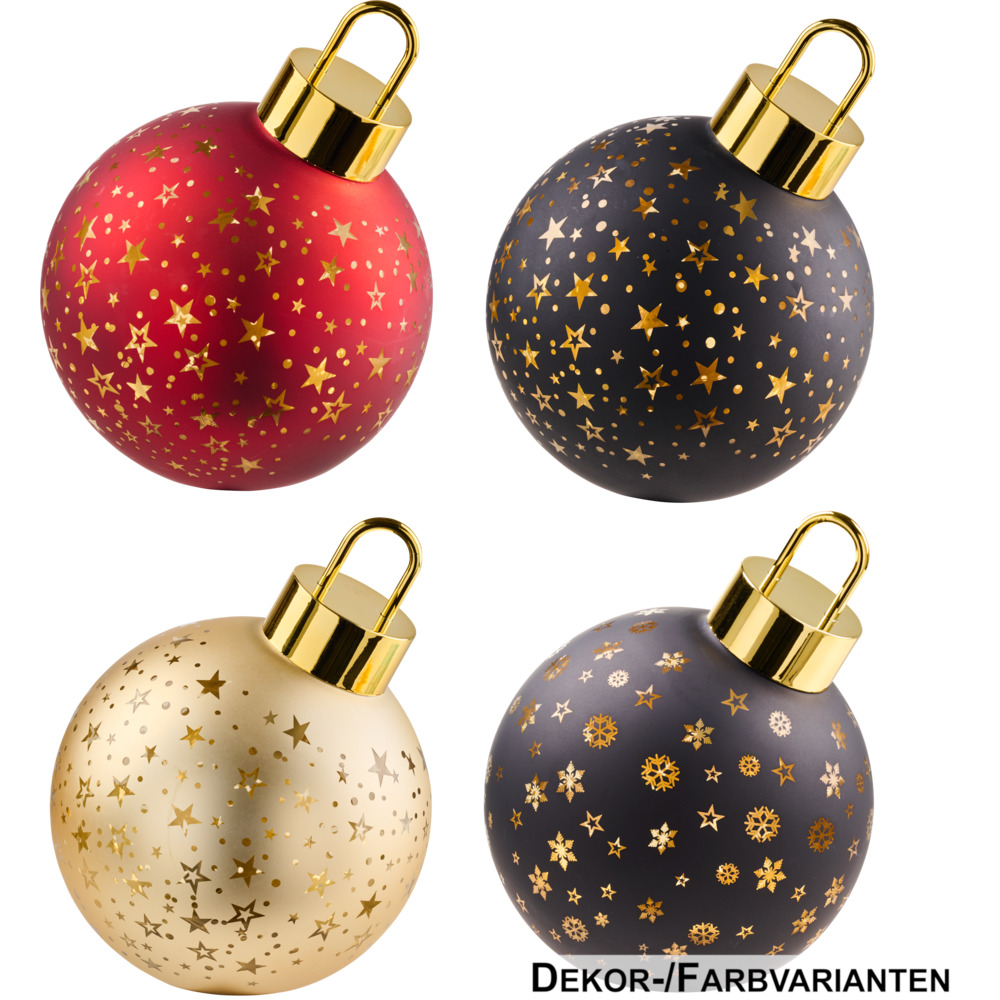 LED-Weihnachtskugel Ø 15 cm, 6-fach sortiert