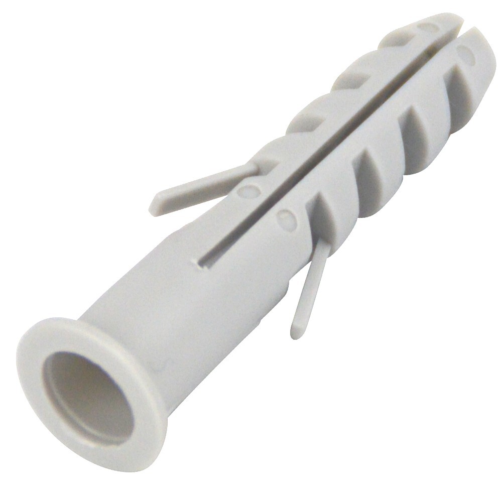 GERMANIA® Spreizdübel Ø 8 mm mit Kragen 100 Stück aus Nylon in grau