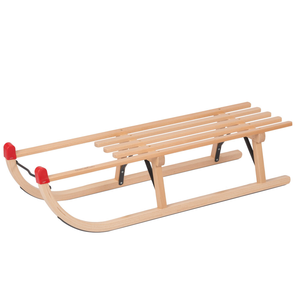 Rodelschlitten Alpinafun 90 cm aus Buchenholz, lackiert mit 90 kg Belastbarkeit image number 1