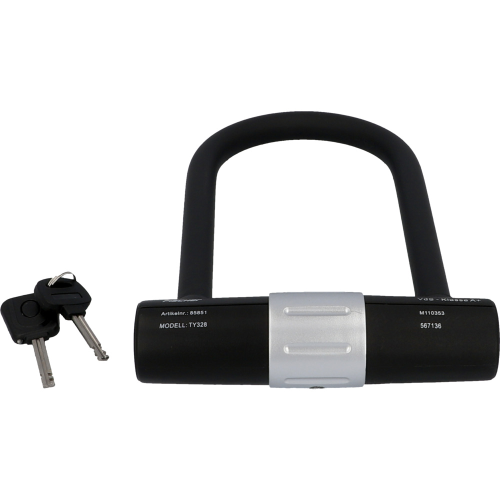 FISCHER B&uuml;gelschloss 19 cm mit 16 mm B&uuml;gelst&auml;rke und Halter image number 0