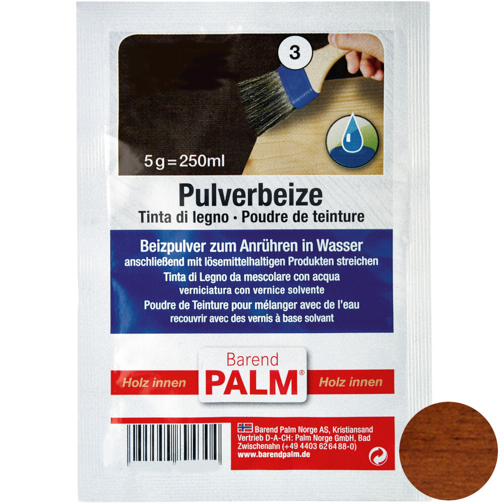 Barend Palm Pulverbeize 5 g Eiche-Mittel image number 0