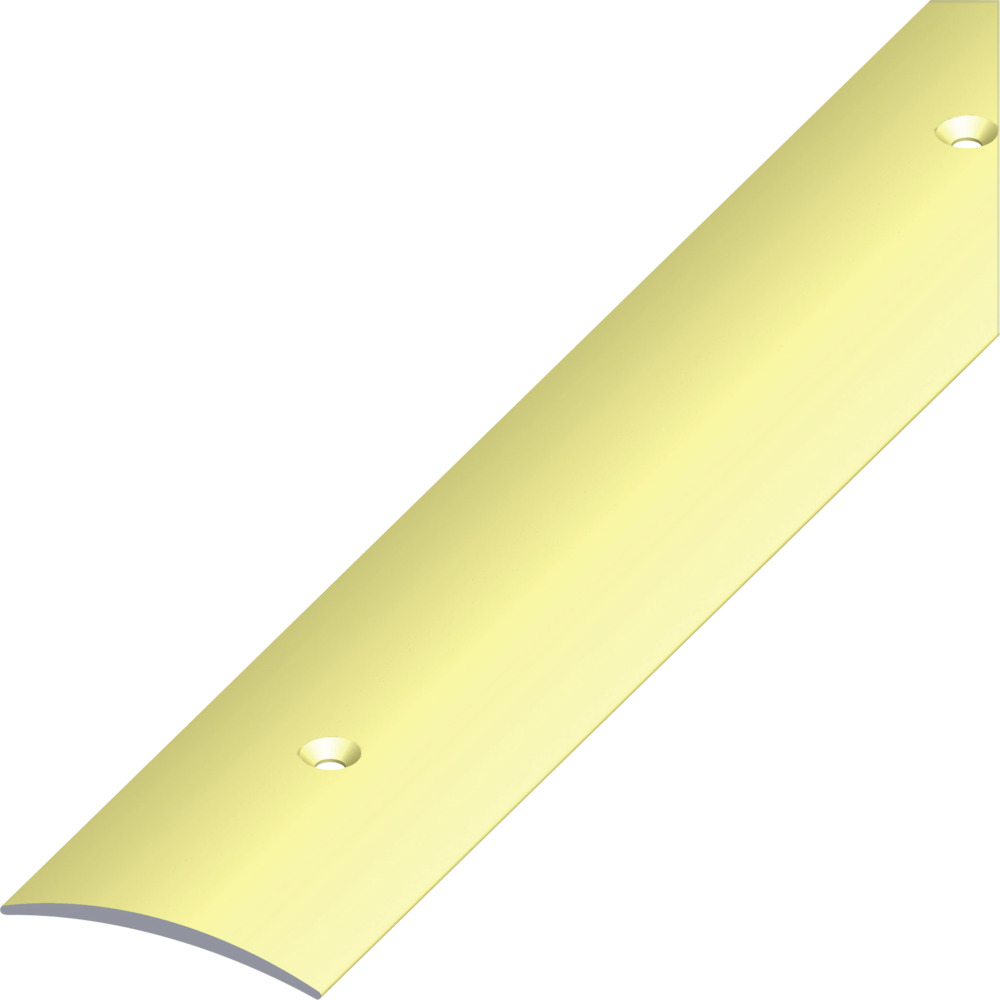 &Uuml;bergangsprofil Aluminium eloxiert 1000 x 40 x 5 mm messingfarben gelocht