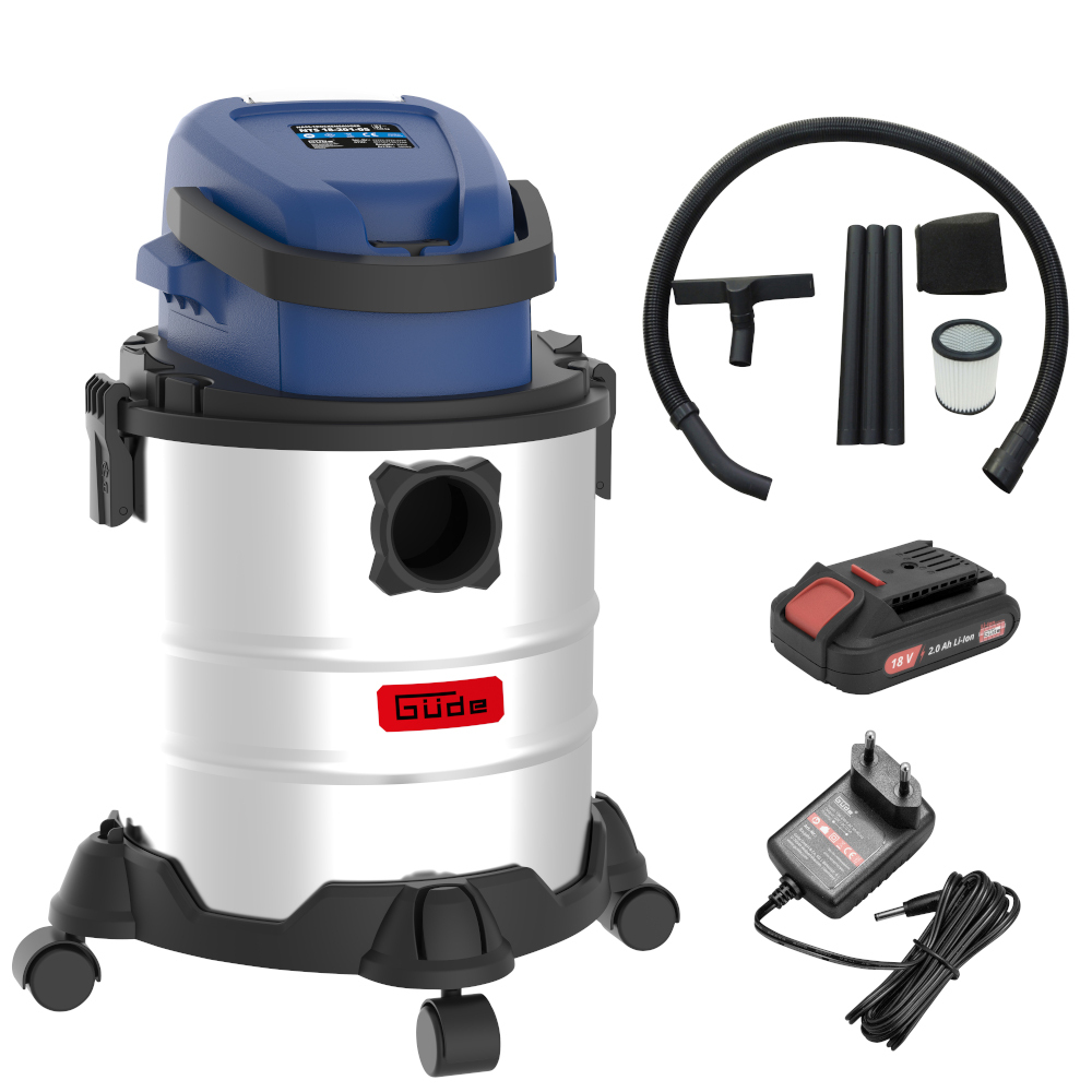 Güde® Akku- Nass-Trockensauger NTS 18-201-05 3in1, Ausblasfunktion