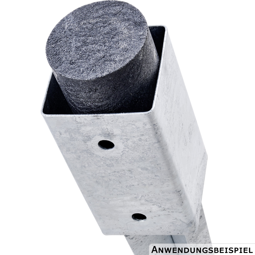 Einschlagbodenhülse 71x71x750mm Stahl feuerverzinkt image number 3
