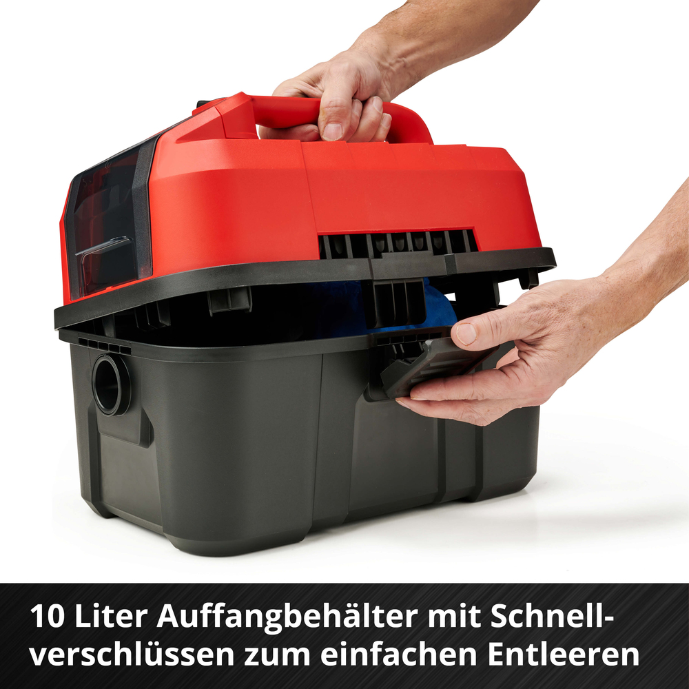 Einhell PXC 18V Akku-Nass-Trockensauger TE-VC 18/10 Li-Solo ohne Akku und Ladeger&auml;t image number 2