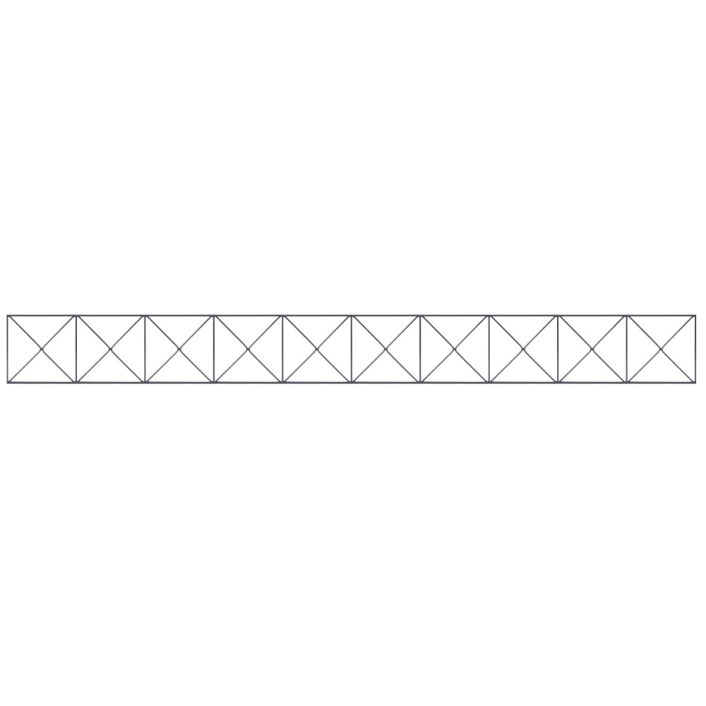 Gartenzaun-Dekorelement Nexus, 2000 x 200 mm, RAL 7016 anthrazit
