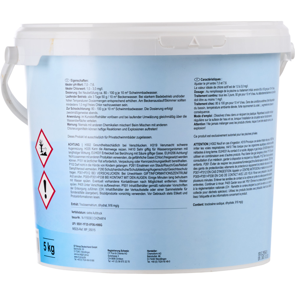 mediPOOL Schnell-Chlorgranulat 5 kg image number 1