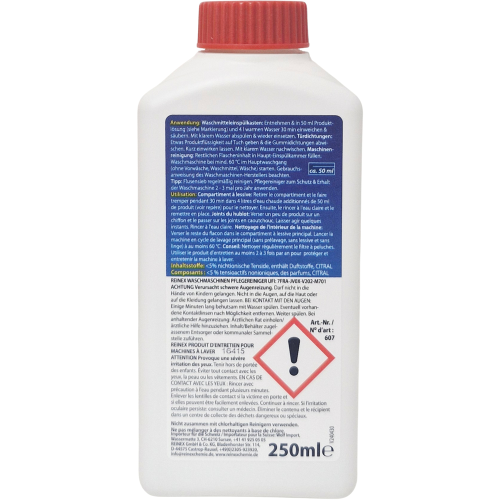 Reinex Waschmaschinen-Pflegereiniger 250 ml image number 1