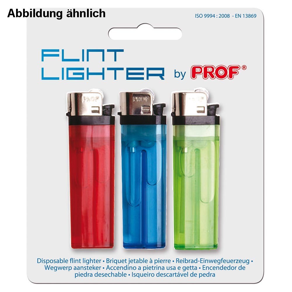 Einweg-Gasfeuerzeug 3 Stück im Set