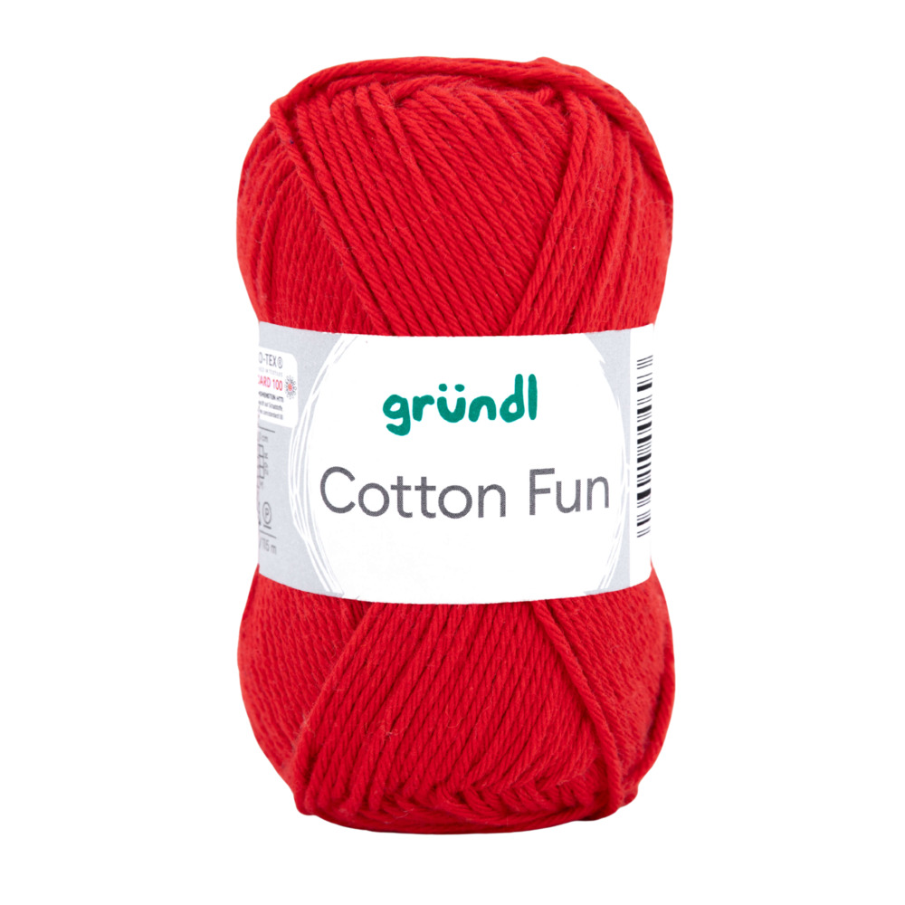 Garn Cotton Fun 50 g signalrot