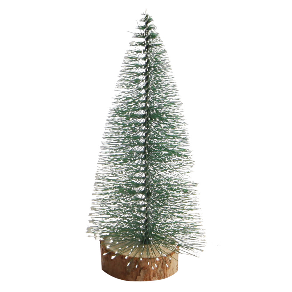 Deko-Tannenbaum 15 cm aus Kunststoff mit Schnee image number 0