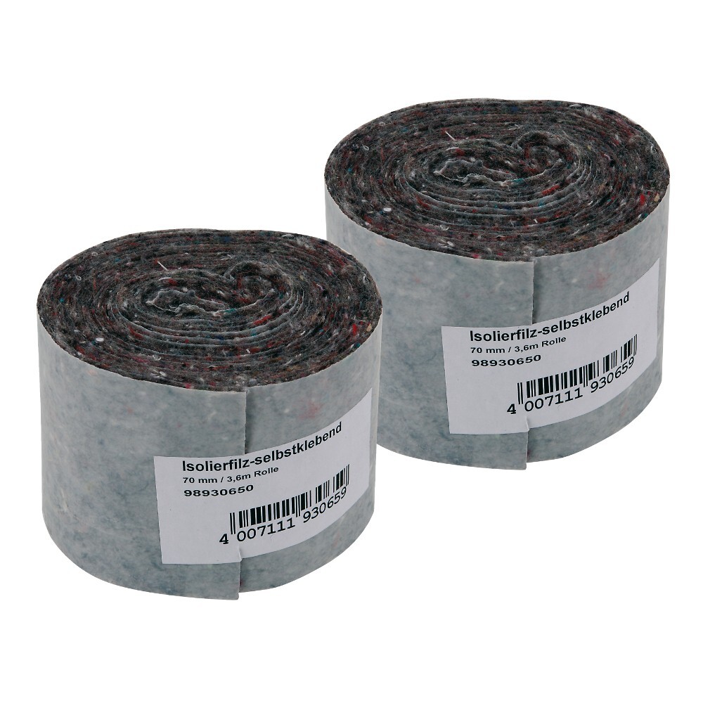 Isolierfilz selbstklebend 70 mm x 3,6 m