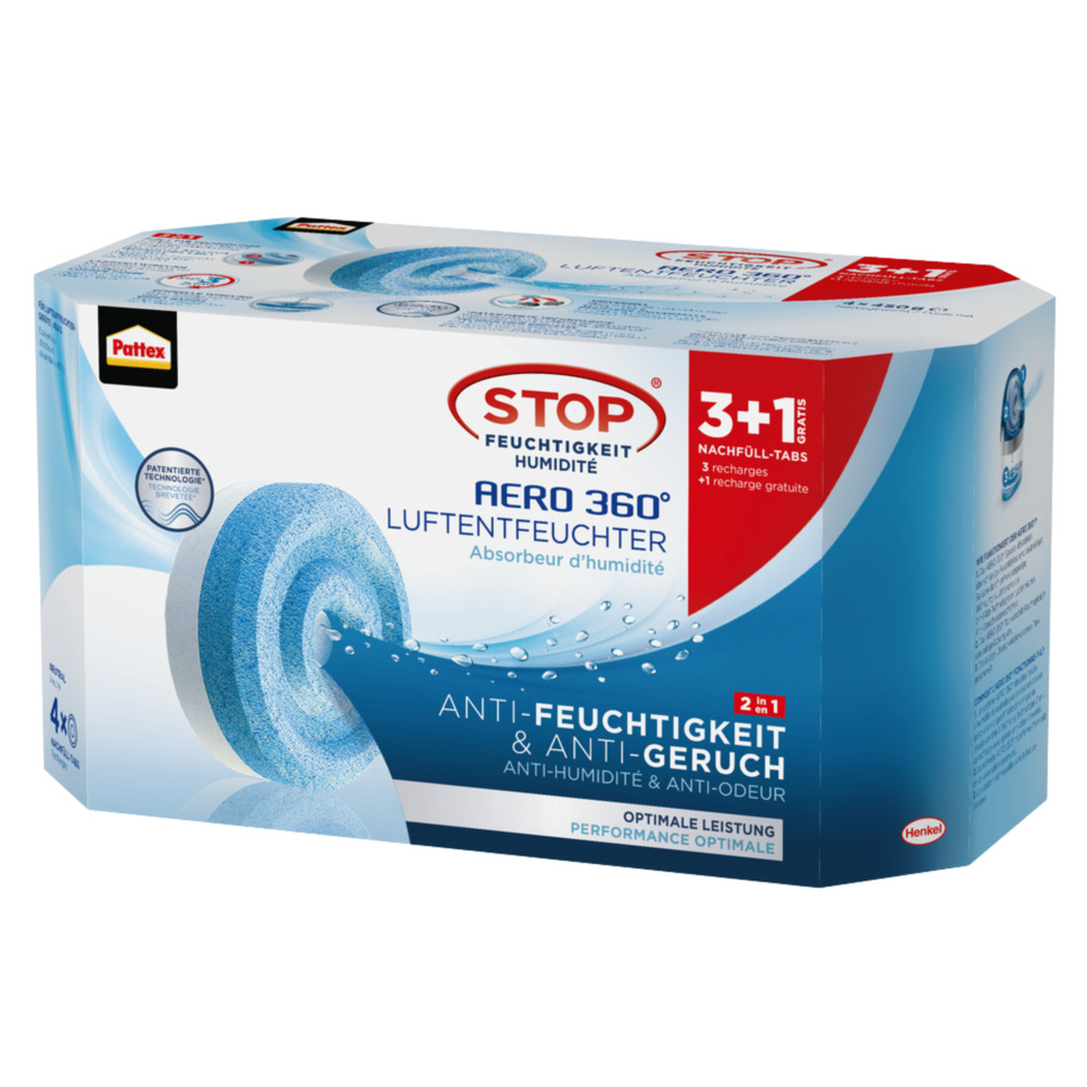 Pattex® Aero 360° Nachfüllpack 4X450g Wasserfall Tabs