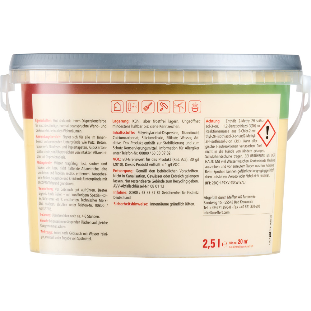 DECOPRO Farbiges Wohnen Sonne 2,5 L image number 2
