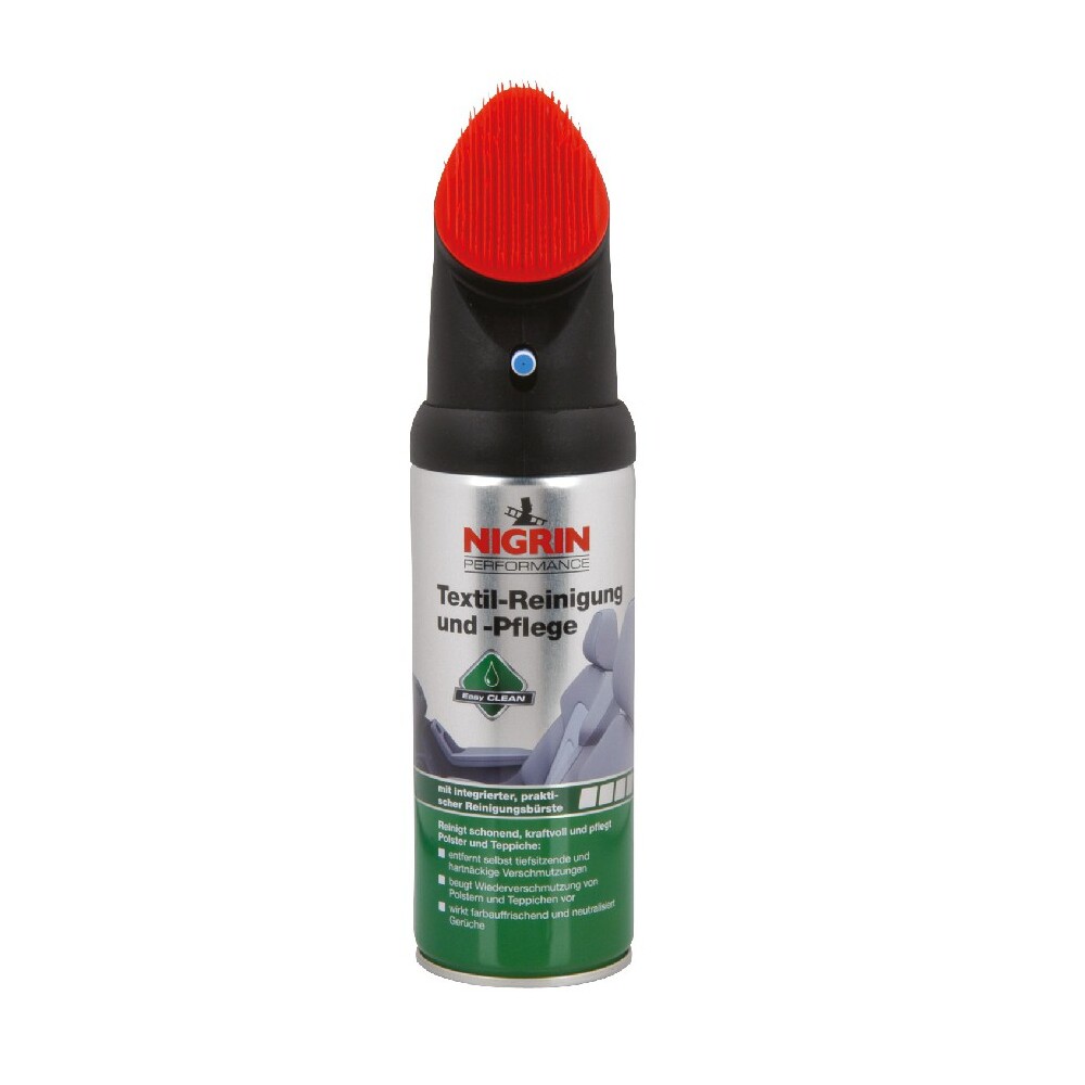 Nigrin Auto Textil-Reiniger, 400 ml, mit Reinigungsbürste