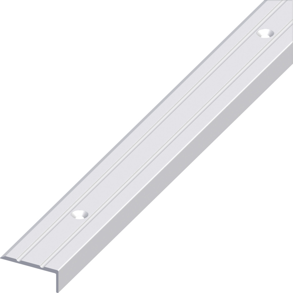 Treppen-Profil schmal Aluminium eloxiert 1000 x 25 x 10 mm silberfarben image number 0
