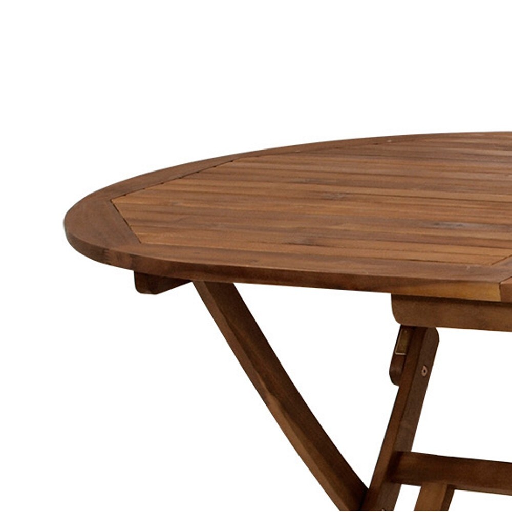 Klapptisch Benita oval, 160  x 85 x 74 cm, Akazie geölt image number 3