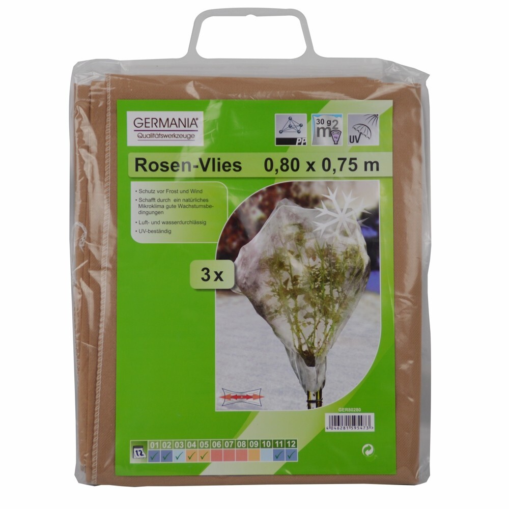 GERMANIA® Rosenschutzvlies beige 3 Stück