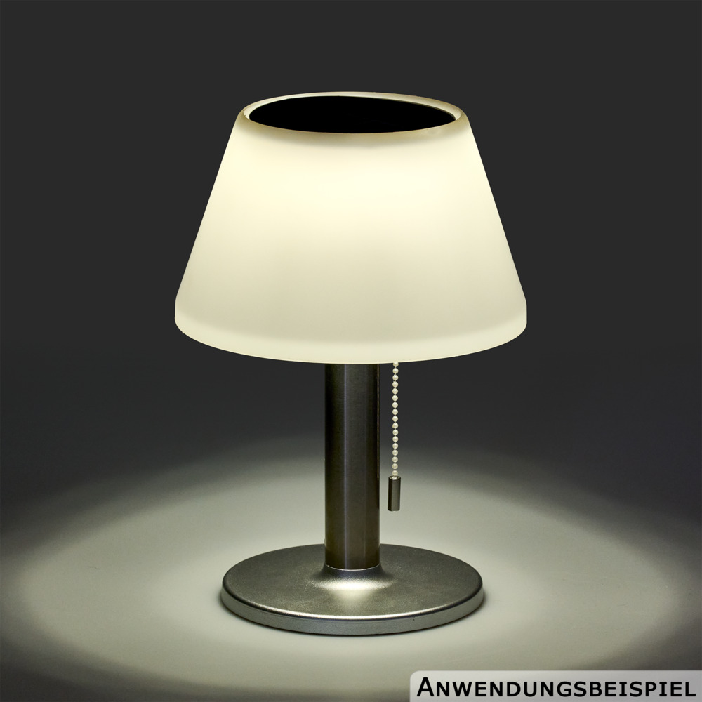 Solar Tischleuchte 20 cm mit 10 LEDs warmweiß image number 1