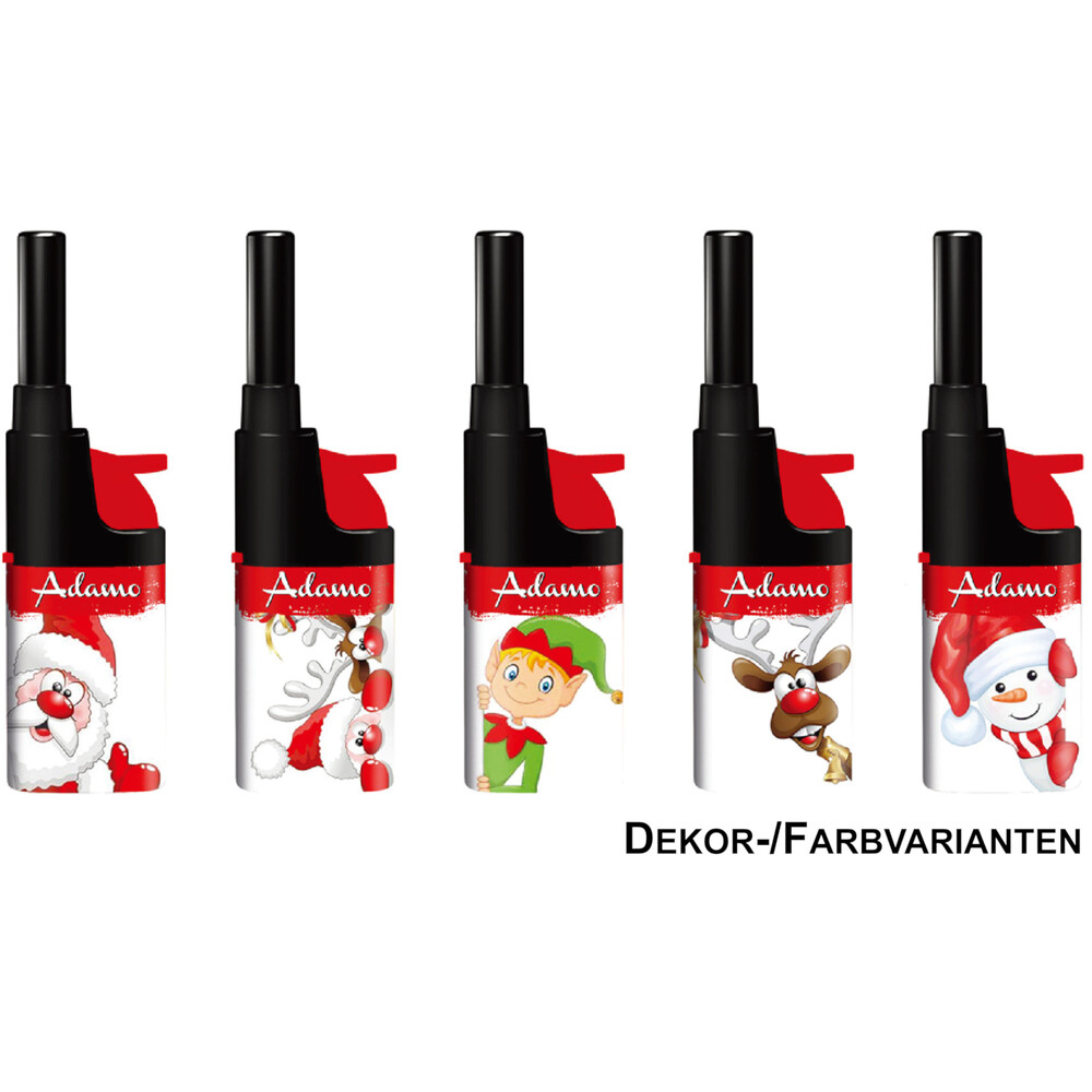 Adamo Mini Stabfeuerzeug Weihnachten bunt - Designauswahl image number 0