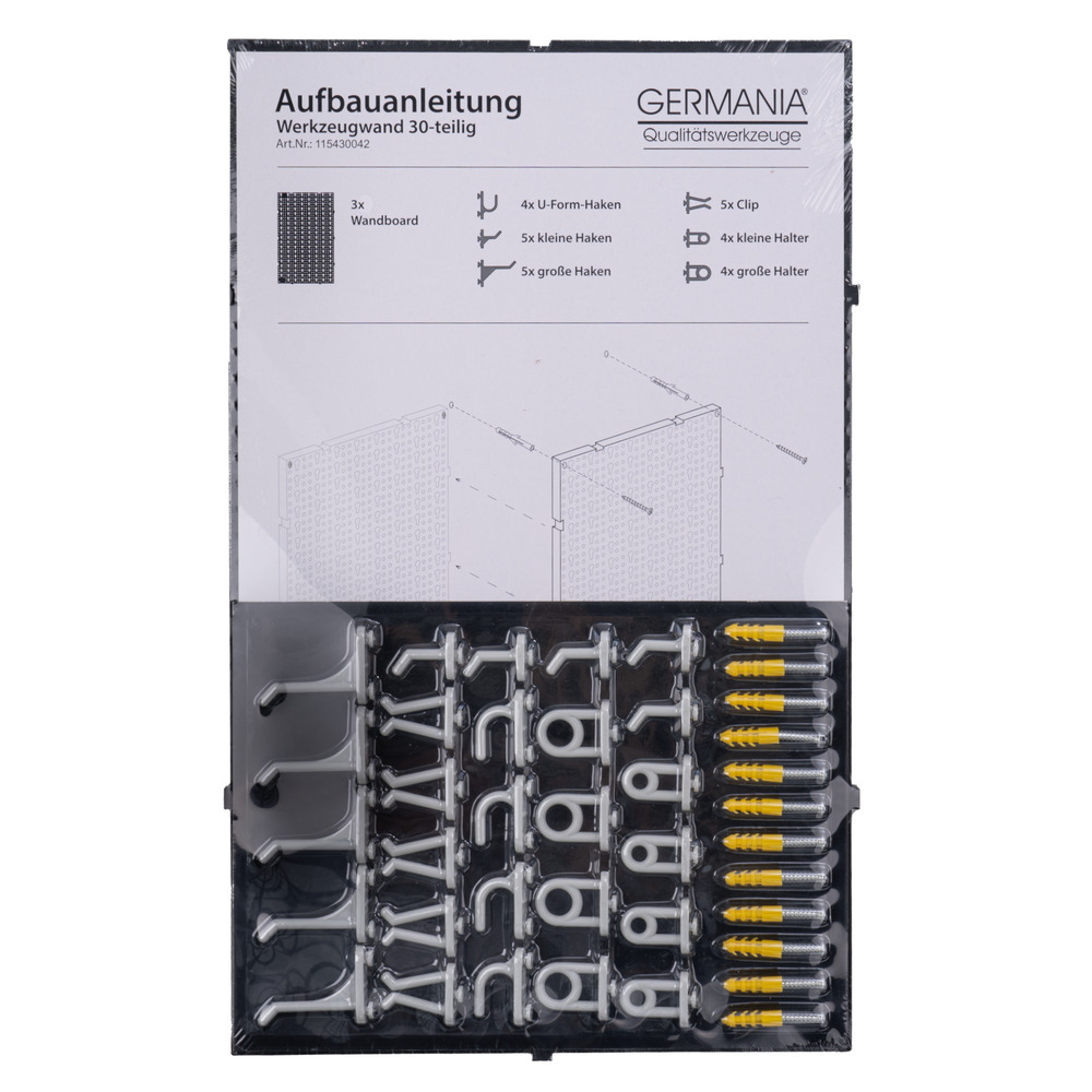 GERMANIA® Werkzeugwand-Set 30-teilig image number 3