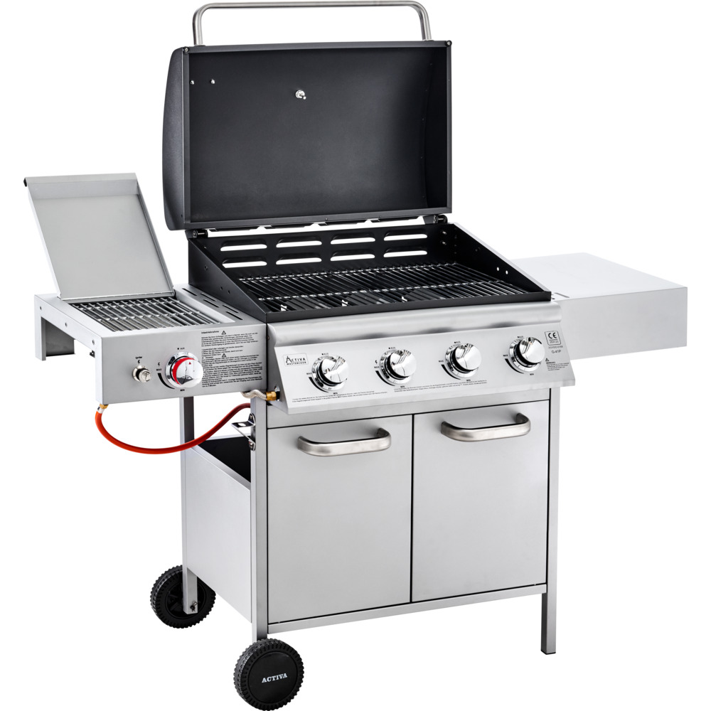 Gasgrill fahrbar Infrarot-Steak Zone silber-schwarz image number 2
