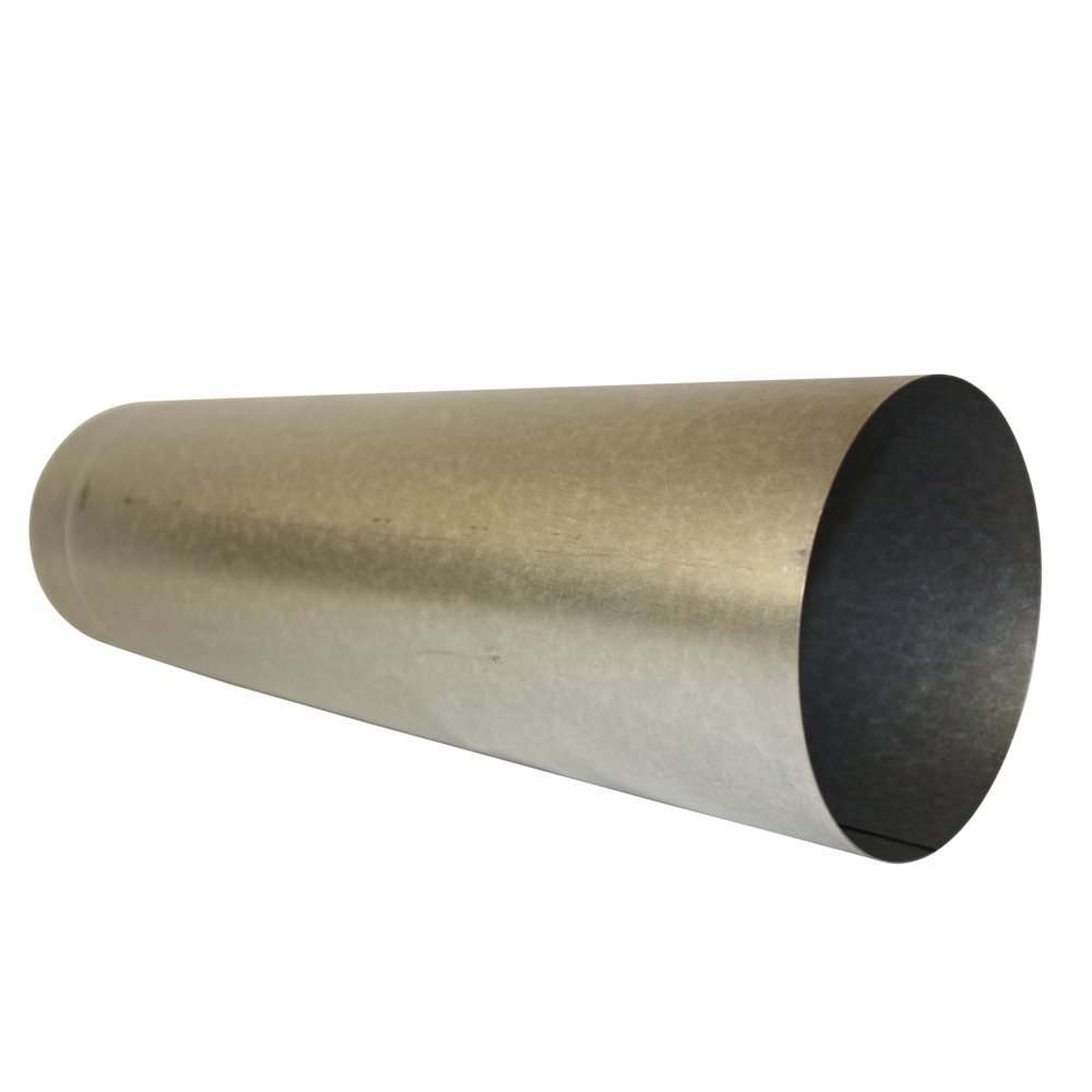 Ofenrohr gerade Ø120x500mm Stahlblech feueraluminiert silber image number 1