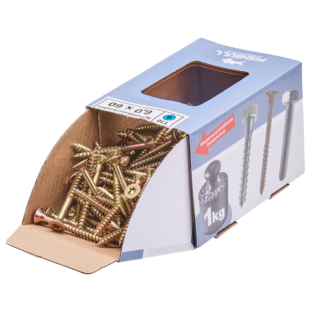 Spanplattenschraube 6x60 mm IVZ 1kg FISHBULL-Pack Senkkopf Teilgewinde image number 3