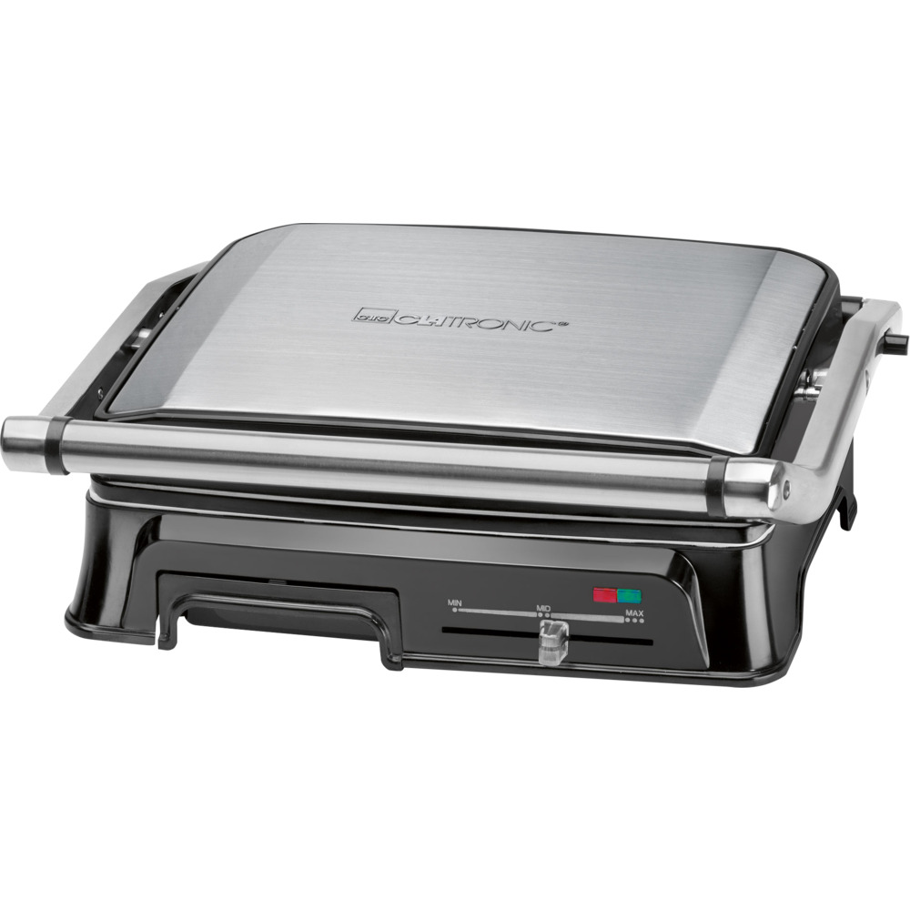 CLATRONIC® Kontaktgrill Keramik Edelstahl 2000 Watt image number 1