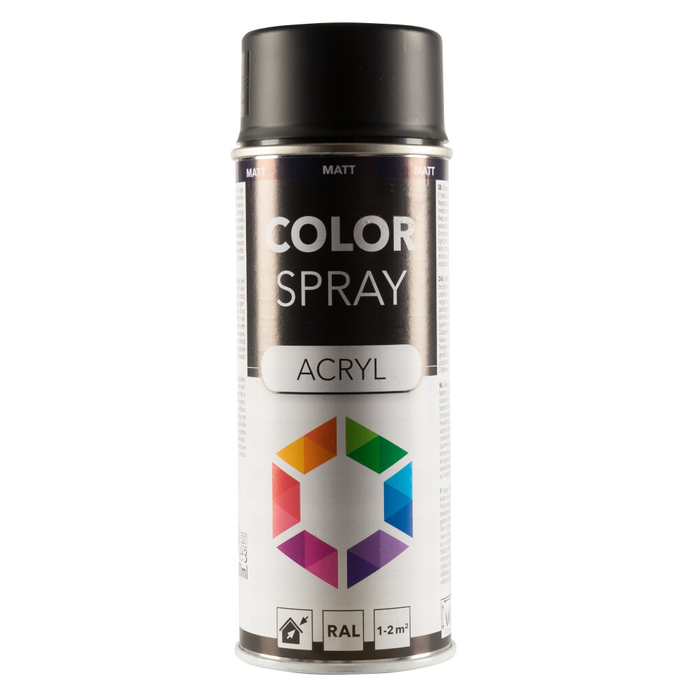Lackspray matt 400 ml Acryl RAL9005 tiefenschwarz