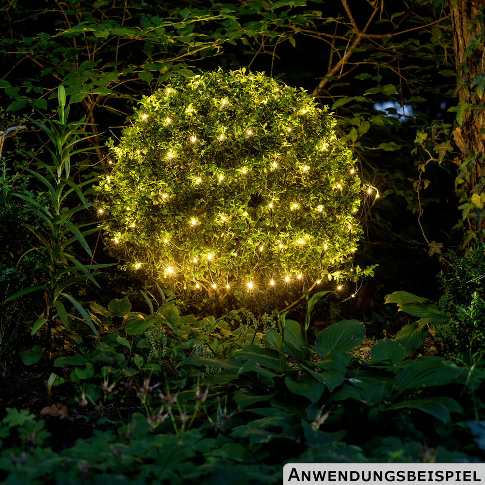 LED-Lichternetz 2 x 1 m mit 160 LEDs warmweiß image number 5