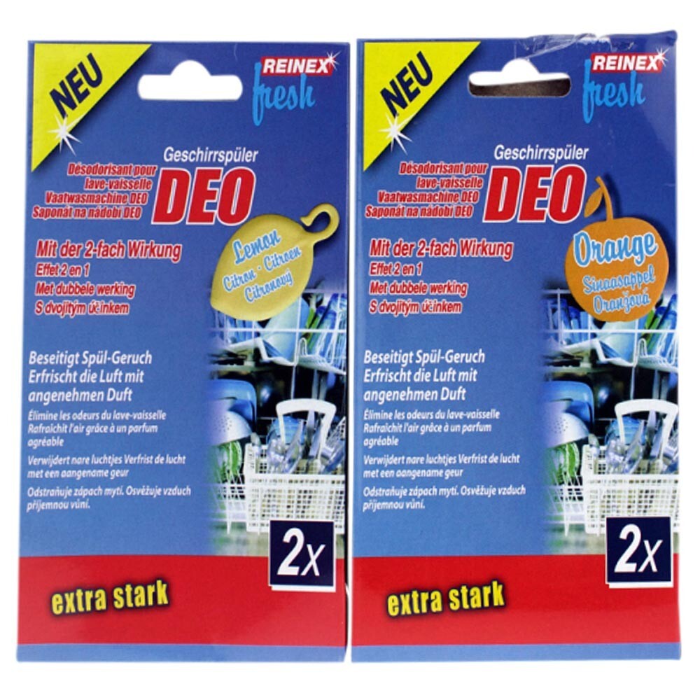 Geschirrspüler Deo 2er Set  Lemon Orange extra stark