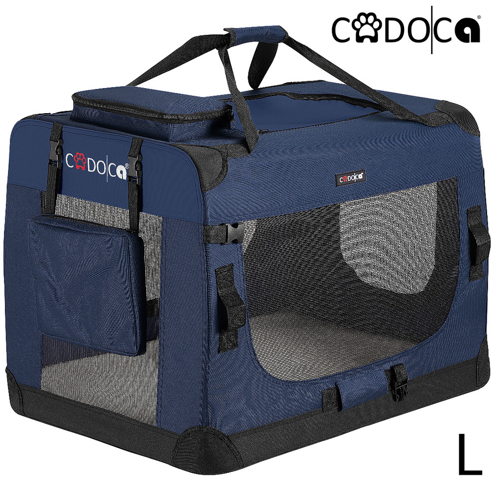 Tiertransportbox L 70 x 52 x 50 cm Navyblau image number 1