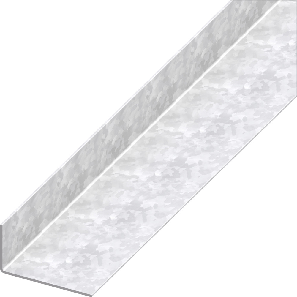 Winkelprofil ungleichschenklig Stahl verzinkt kaltgewalzt 1000 x 43,5 x 23,5 x 1,2 mm silberfarben