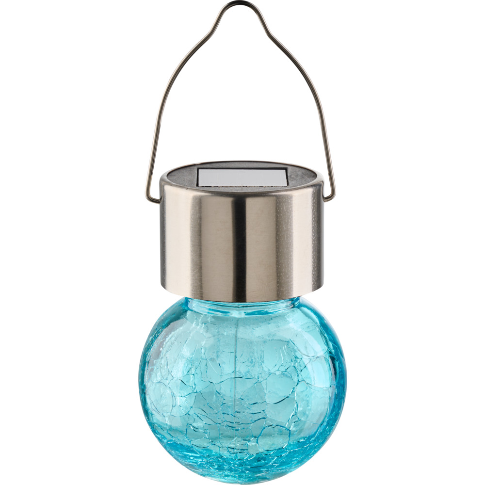 Solar LED-Kugelleuchte aufh&auml;ngbar aus Crushglas image number 2