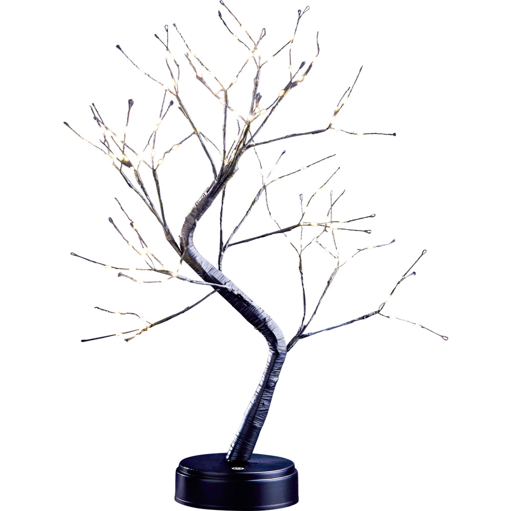 LED-Baum schwarz Bonsai-Design 108 LEDs in Schwarz image number 0