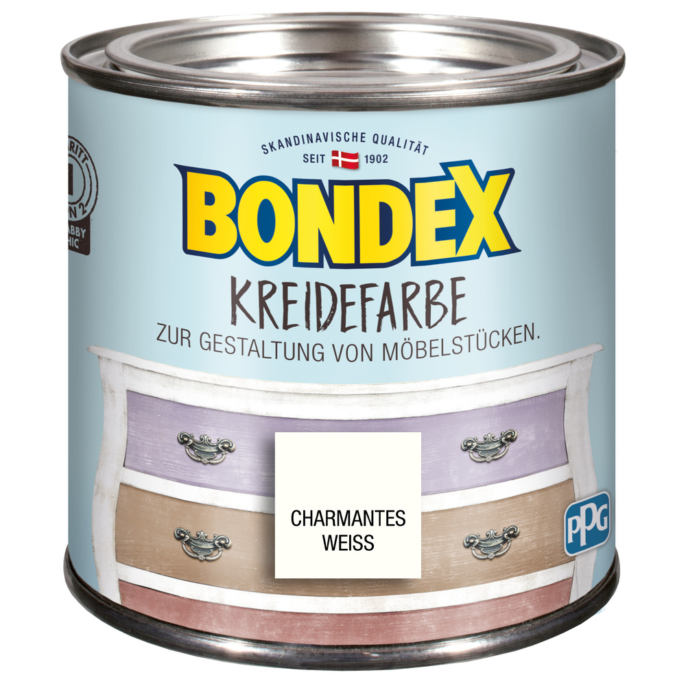 BONDEX Kreidefarbe Charmantes Weiss 500ml image number 0