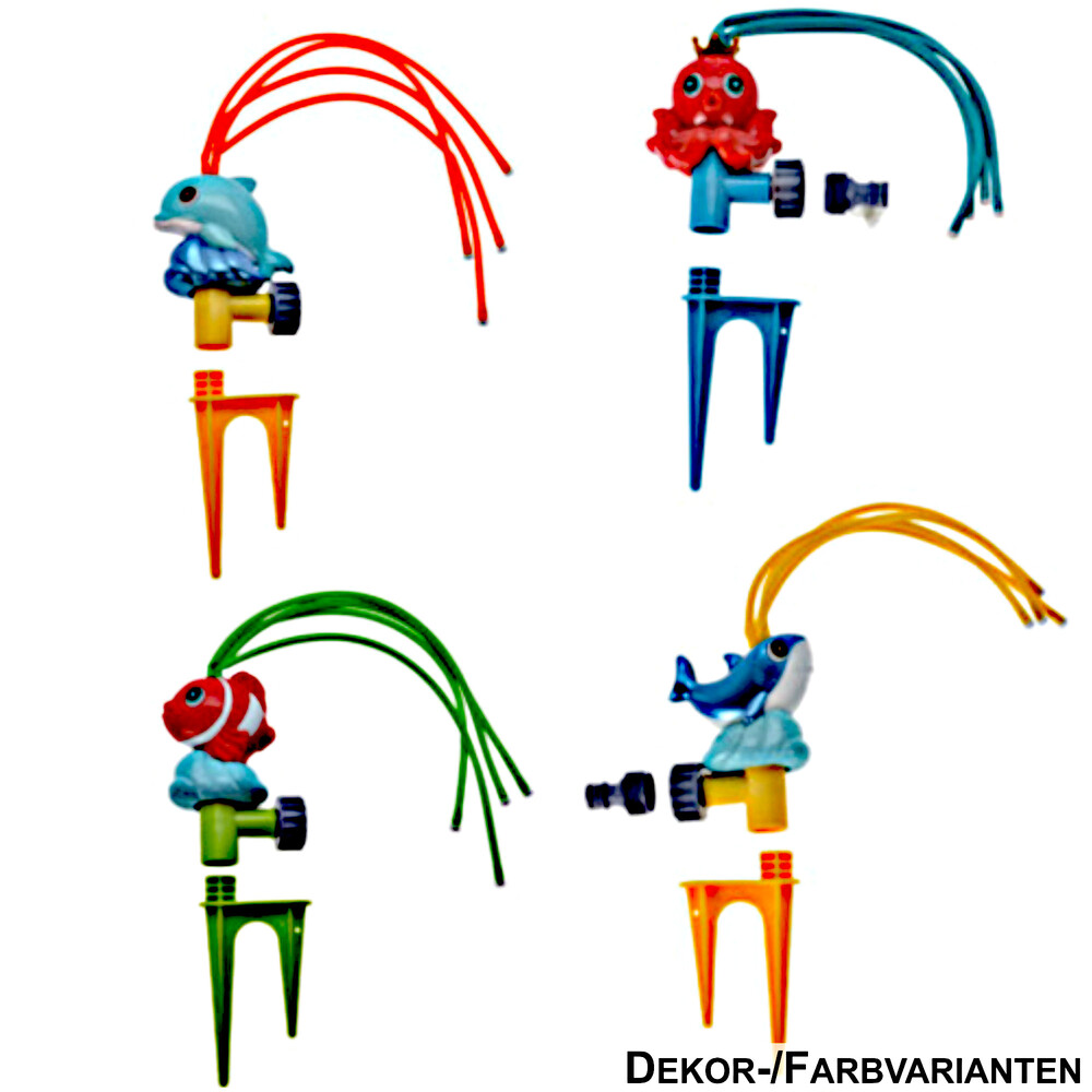 Wassersprinkler Tier 4-fach sortiert