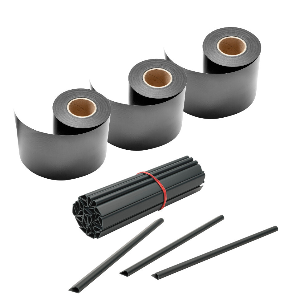 Zaun Sichtschutz und Windschutz A1-Blickdicht 3 Rollen mit Klemmschienen image number 0