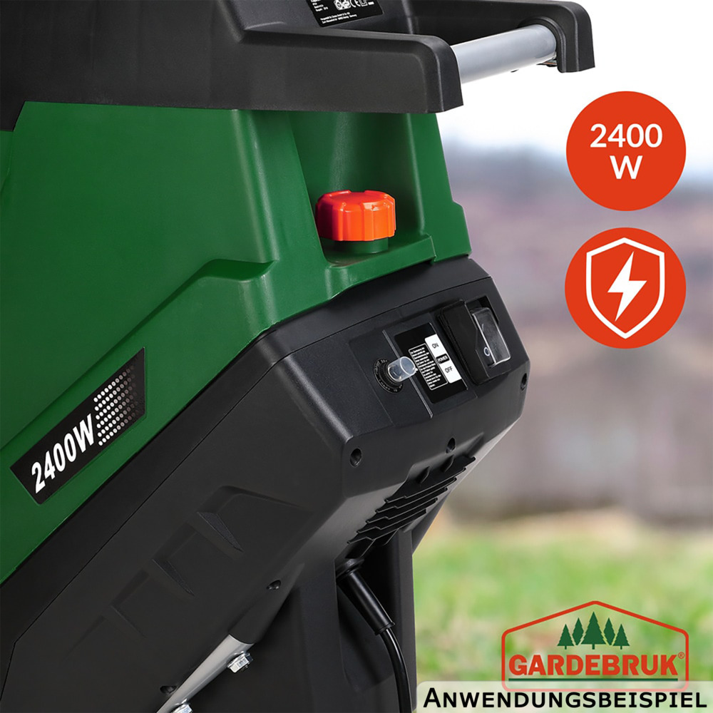 Häcksler 2400 Watt mit zwei 50L Fangbeuteln image number 9