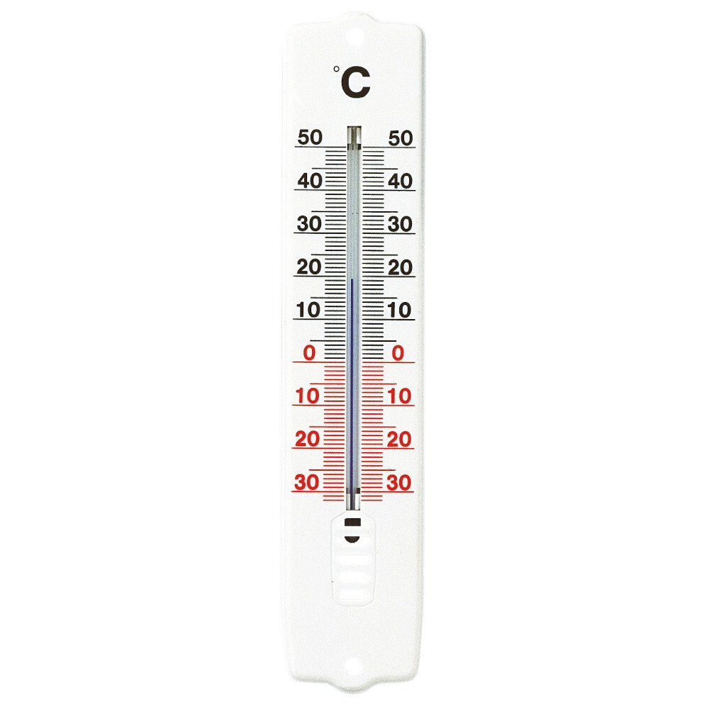 Thermometer für den Innen und Außenbereich in weiß aus Kunststoff zum Aufhängen