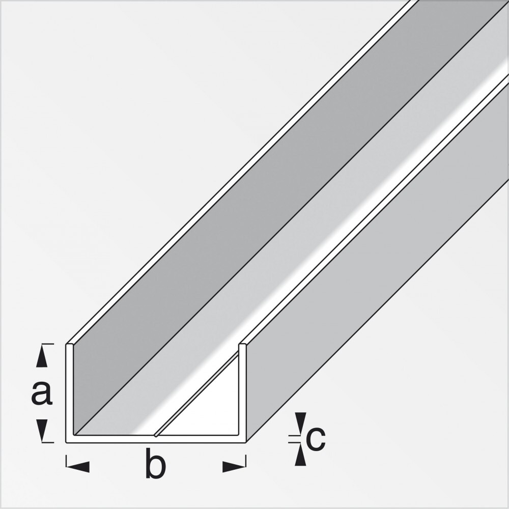Rechteck-U-Profil 11,5 x 19,5 x 1,5 mm image number 0