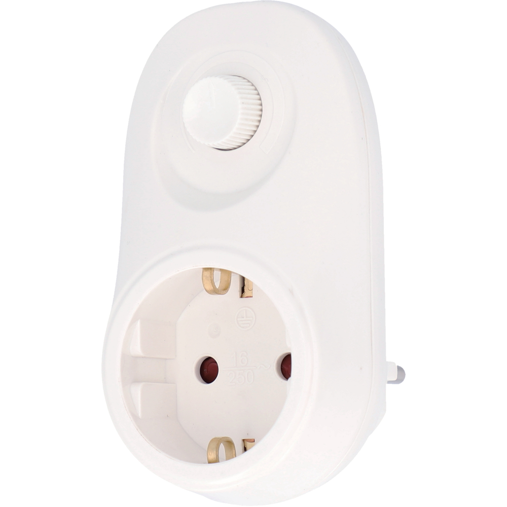 Zwischenstecker mit Dimmer 40 - 280 Watt wei&szlig;