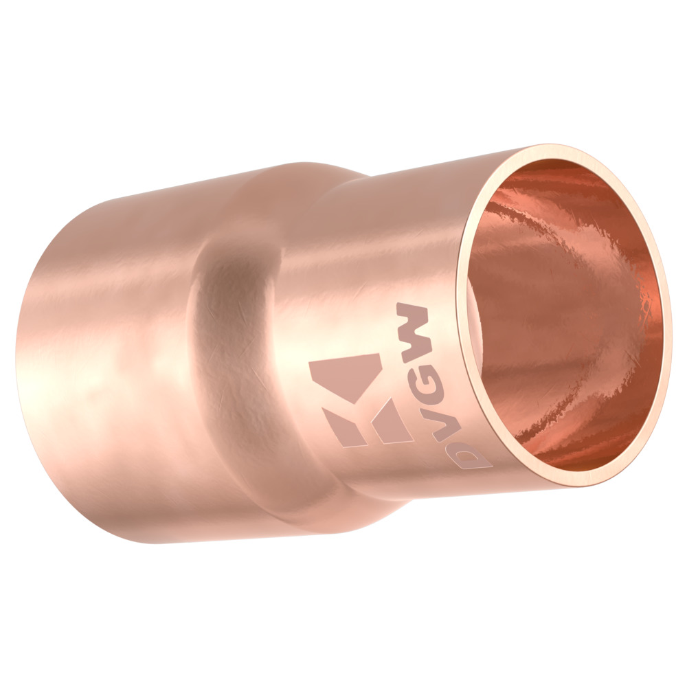 Kupfer-Lötfitting Reduziermuffe 28 x 22 mm