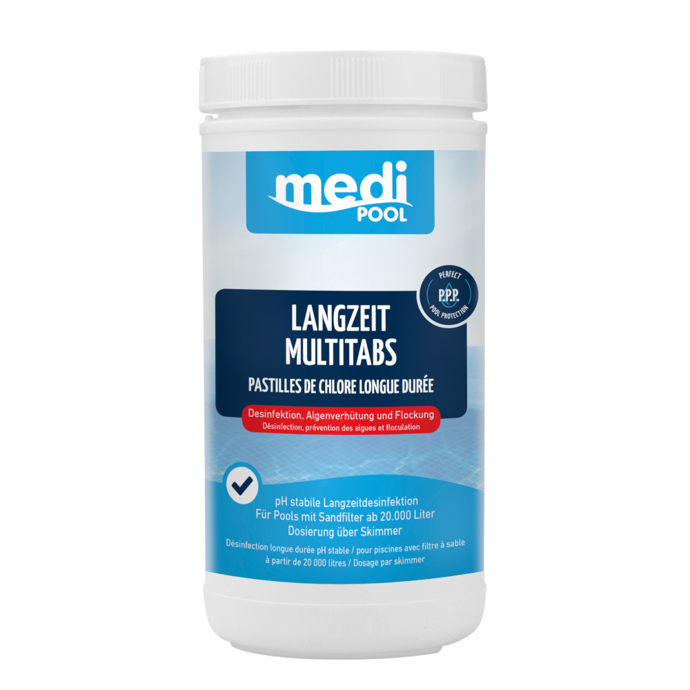 Langzeit Multitabs 1 kg 5 x 200 g Pool-Reinigung image number 0